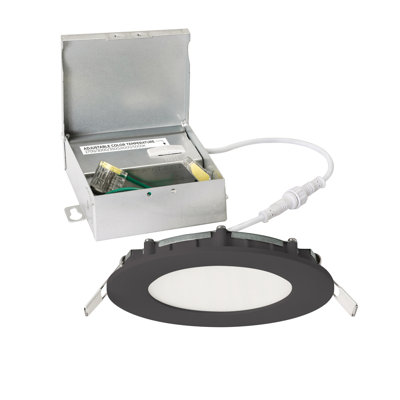 Tuck 4'' LED Flush Mount - Black