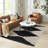 Amanda Black & Ivory Modern Area Rug-61667774