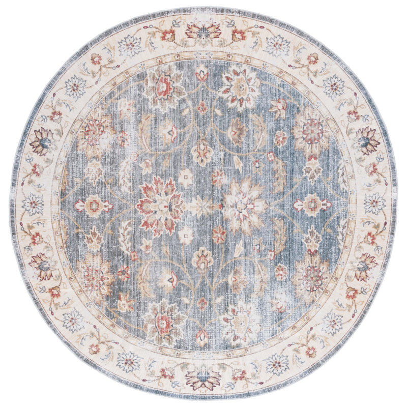 Arizona Performance Machine Washable Oriental Rug, Round 6'