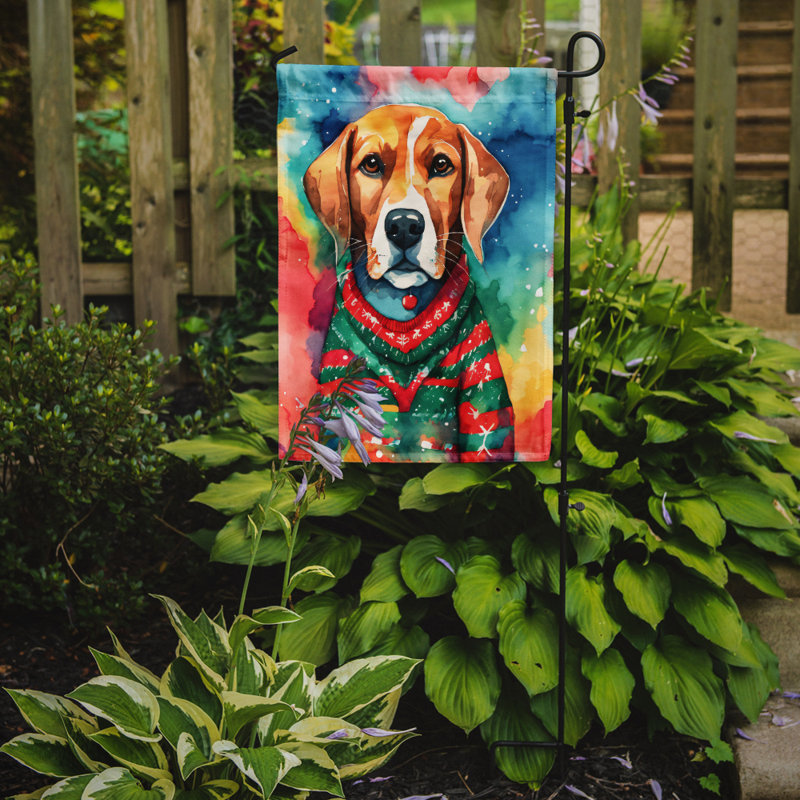 Drapeau de jardin en polyester à 2 faces, H 15,5 po x l 11,25 po
