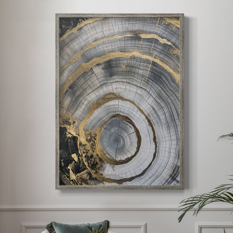 Série ABSTRACT CCLXIV, reproduction encadrée - bois massif, H 11 po x l 9 po
