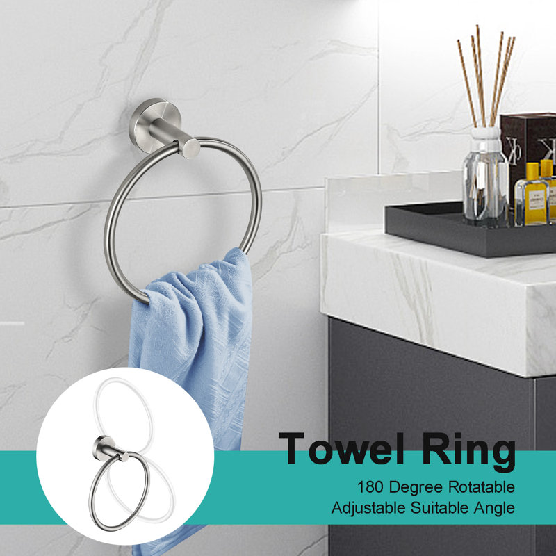5 - Piece Bathroom Hardware Set, Brushed Nickel