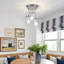 Levona 3- Light Semi Flush Mount Ceiling Light with Clear Hammered Glass Shade (Chrome)-1283094380