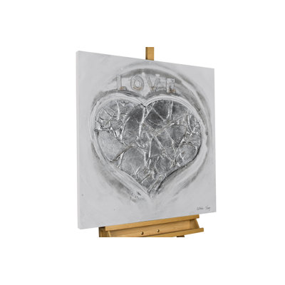 White Expression Hand Painted Acrylic Painting