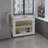 2-Drawer 2-Shelf Kitchen Island