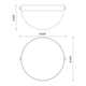 Globo Single Light Dimmable LED Flush Mounted Sconce