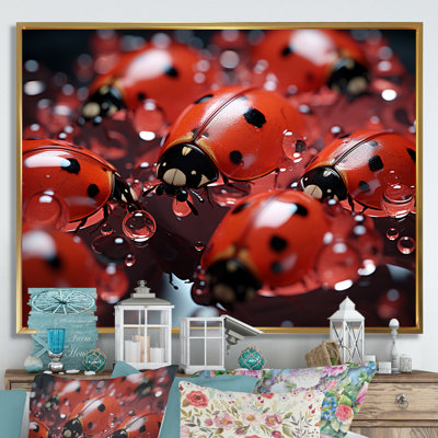 " Dreamy Ladybug Reflections "
