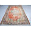 Grand tapis turc rétro orange pour un salon classique ou un décor bohémien avec un tapis oriental