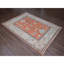 Tapis orange en laine noué à la main 8 pi 10 po x 11 pi 10 po Oushak