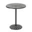 Table de bar d'extérieur ronde en aluminium 35 po