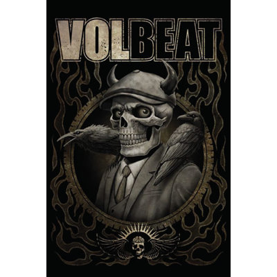  Officiellement sous licence Volbeat Skeleton Album 24 x 36 pouces, affiche d'art musical - reproduction décorative - papier affiche - prêt à encadrer