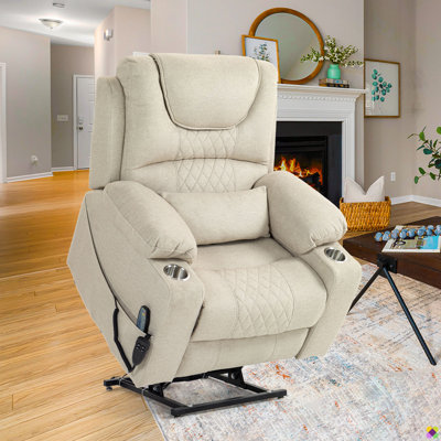 Carollynn OKIN Motor Power Lift Recliner With Gentle Warmth & Soft Massage, Infinite Position,Lay Flat