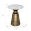 Table de bout ronde avec rangement 20 po