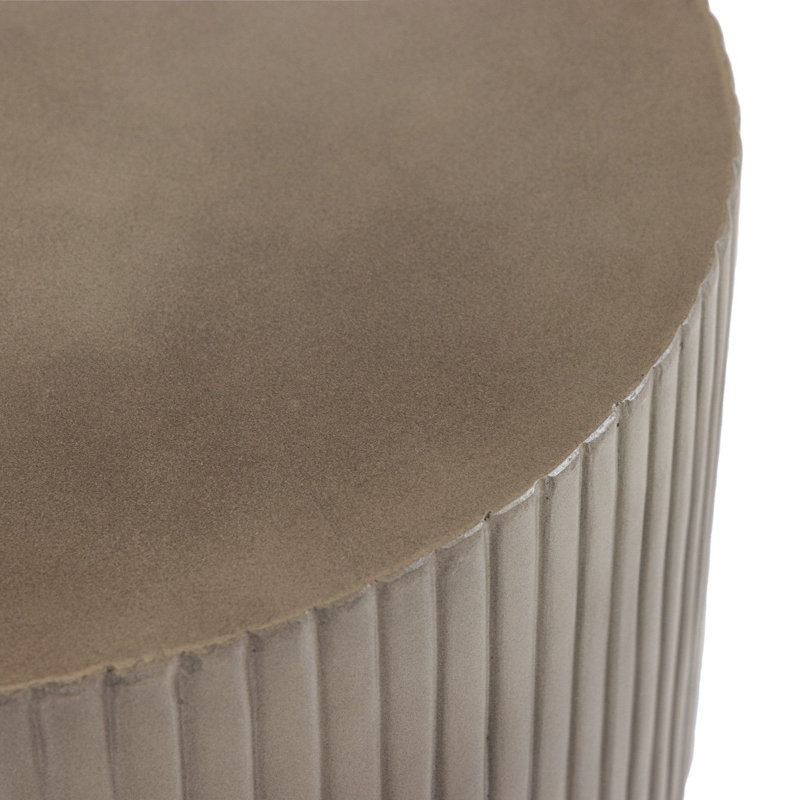 Table de bout en béton Naria Stanbridge, Gris
