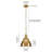Elodie 1 - Light Brass Dome Pendant-303885084-303885087