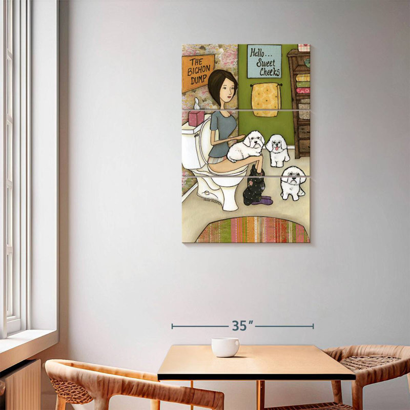 Brampt The Bichon Dump, 57" H x 36" W