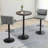 HOMCOM Rustic 42” Bar Height Coffee Table with Elm Wood Top and Industrial Steel Frame, Indoor/Outdoor Use