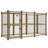 Heavy-Duty 4 ft. x 8 ft. Modular Welded Wire Dog Kennel with Split-Panel Design