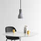 Campo Single Light Concrete Dimmable Pendant