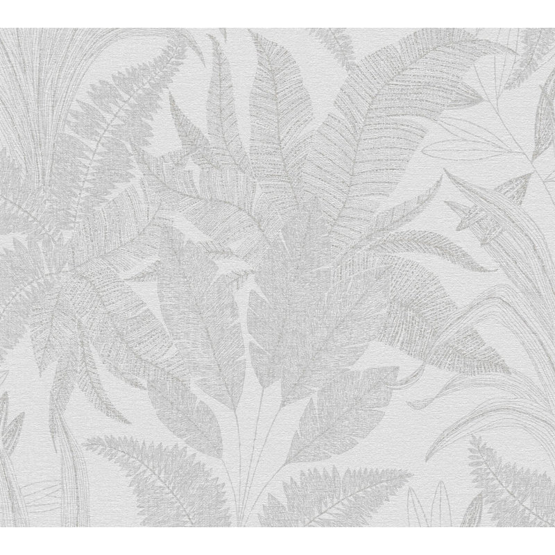 Rahnuma 10.05m x 53cm Glitter Double Roll, White