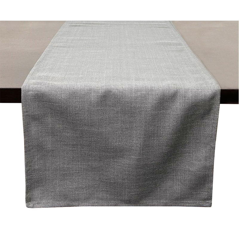 Modern Plain Design Everyday Table Runner 16" X 72", Grey, 72" x 16", Gray