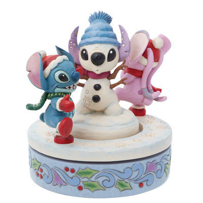 Figurine de Noël Disney Traditions Jim Shore Stitch & Angel