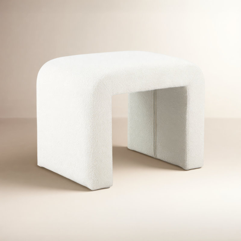 Solid + Manufactured Wood Accent Stool