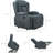Power Lift Recliner Chair With Massage And Heat - PU Leather Electric Reclining Chair With Adjustable Positions, USB Port, Cup Holders And Easy-To-Reach Side Button-161991629