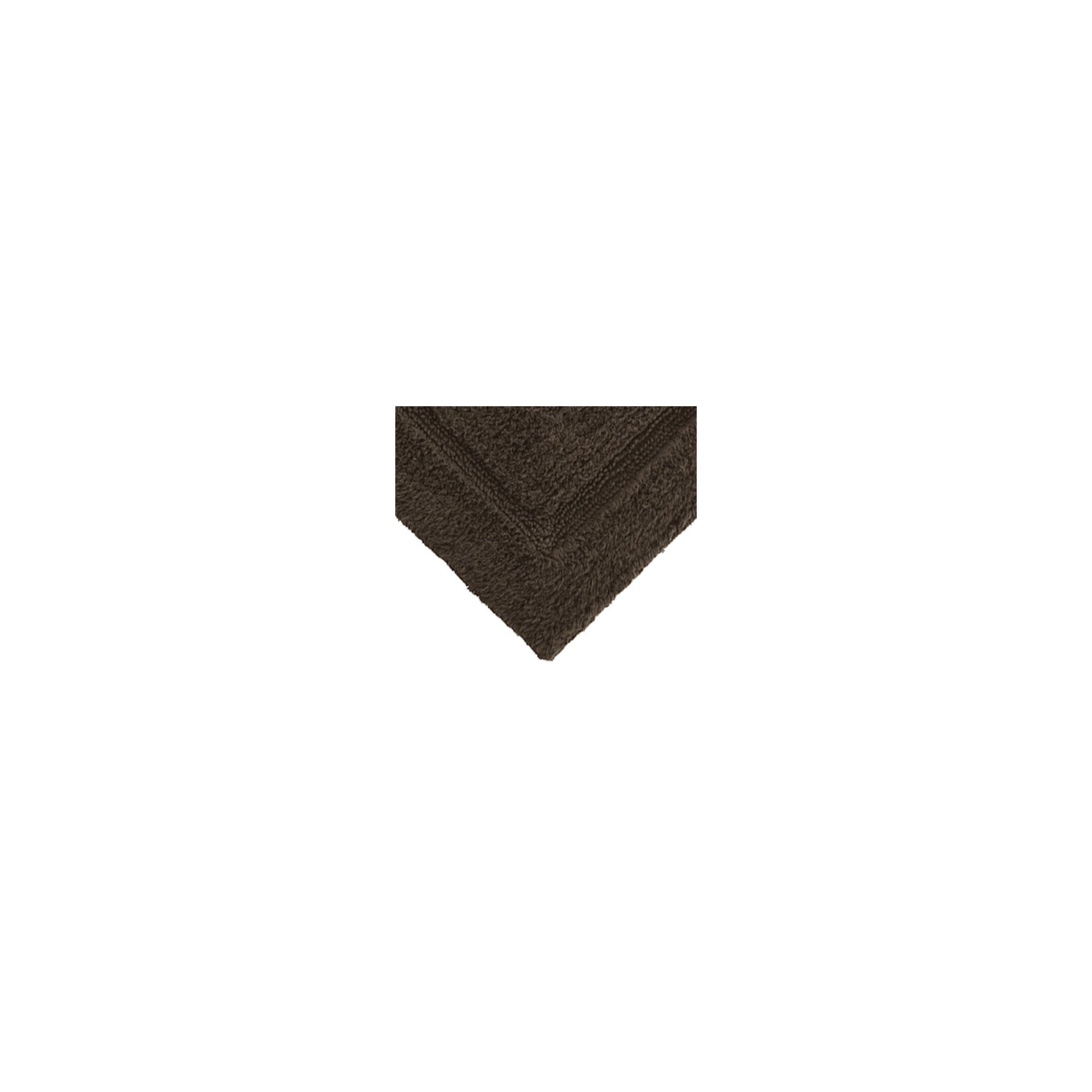 Apolonia Cotton Non-Slip Bath Rug, Chocolate, 20" H x 32" W