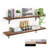 Kaboon 45Inch Floating Shelves For Wall 10" D X 45" W Set Of 2, Dark Walnut-284734318-288897078