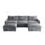 Canapé en tissu velours 3 places en velours côtelé confortable avec repose-pieds mobile pour le salon, ensemble de canapé en U surdimensionné à assise profonde, canapé rembourré à assise profonde de grande taille avec 3 coussins-1313383677-1313384194