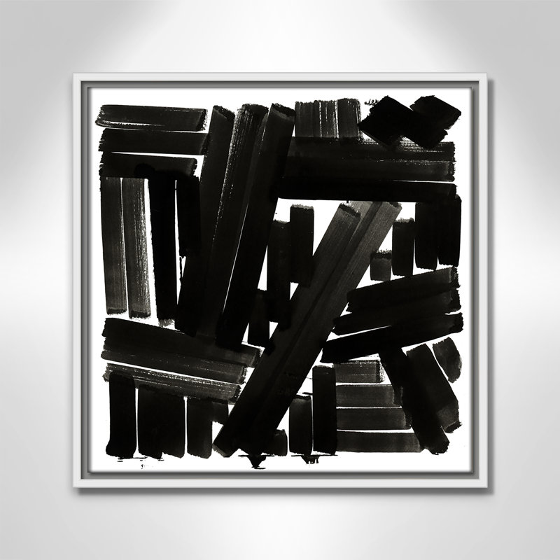 Shape Of Song I by Cartissi, White Framed, 17.5" H x 17.5" W x 2" D