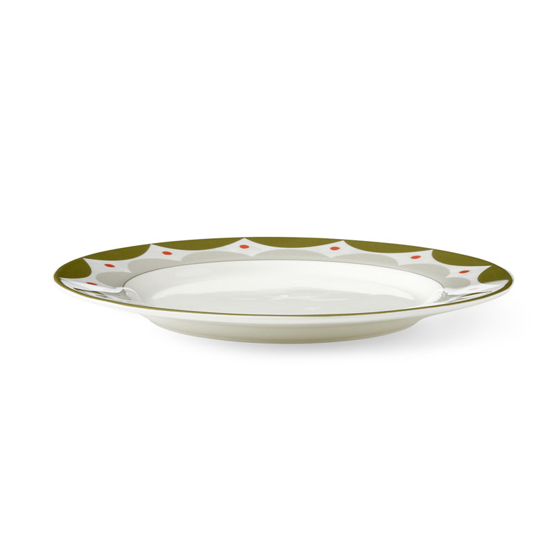Geo Piece Porcelain China Dinnerware Set - Service for 4