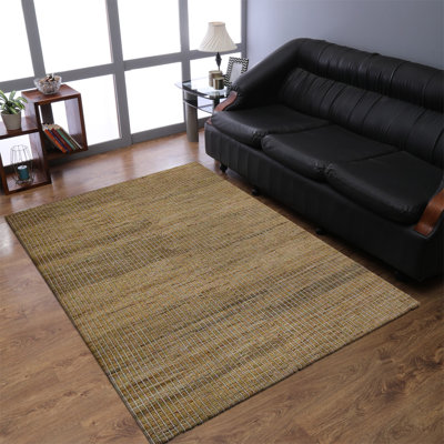 Dottie Hand Knotted Sumak Jute Eco-Friendly Solid Area Rugs - Rectangle, Beige Color, Contemporary Modern Design, High Pile, Natural Fiber, Outdoor Indoor Handmade Area Rugs for Living Room, Bed Room