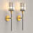 Aldegonde Crystal Armed Sconces