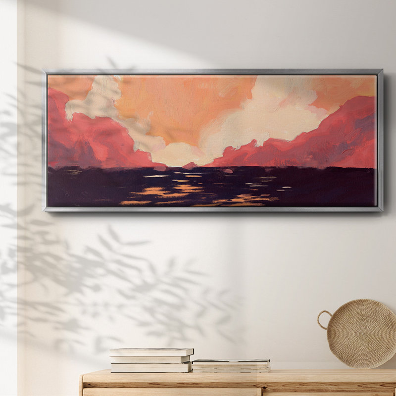 «Pink Rock Coast II», toile encadrée, H 20 po x l 50 po