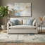 Ensemble de salon, canapé, causeuse et repose-pieds 4 pièces Roundhill Furniture Wilson, brouillard beige-131438723