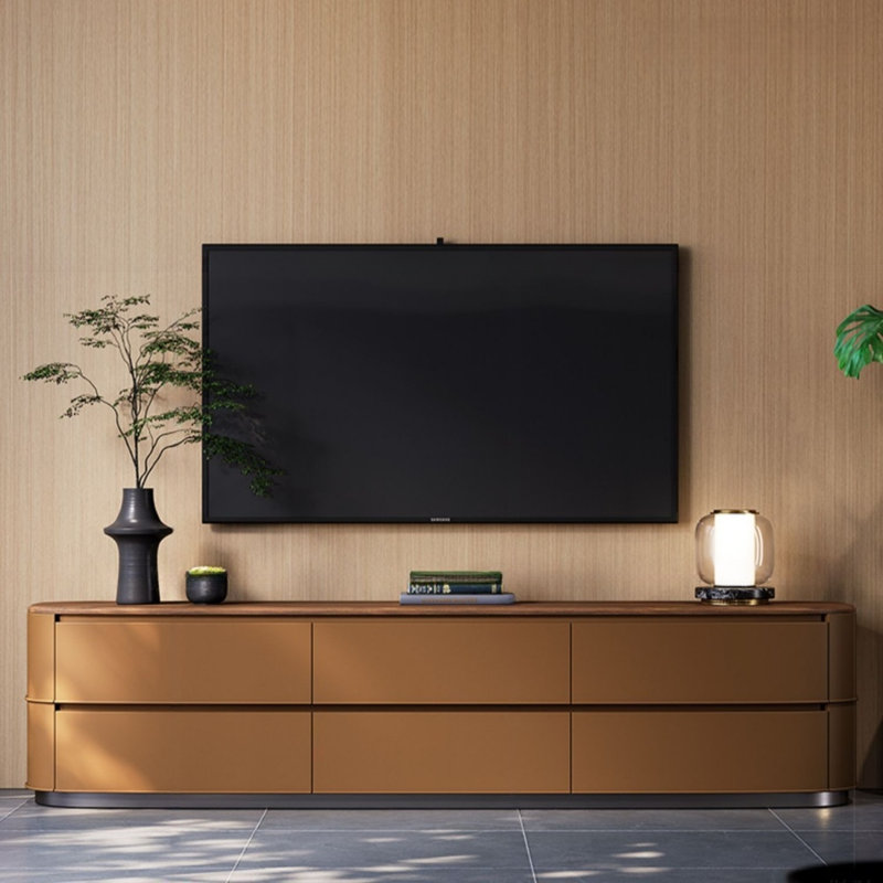 Meuble télé simple, léger, créatif et luxueux, Brun