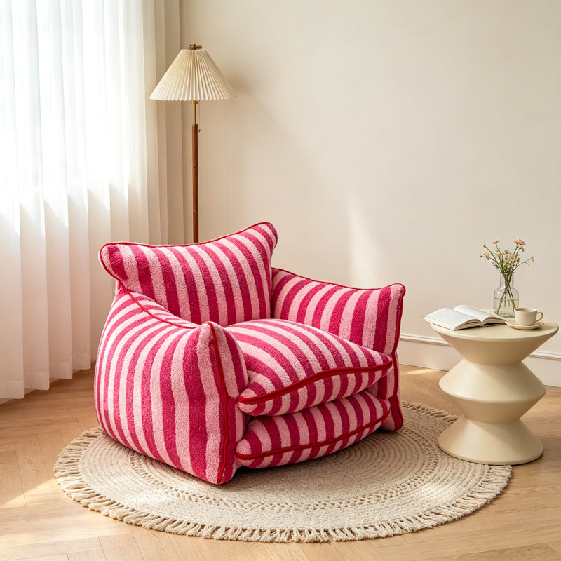 Yepez, Sherpa rose, H 27,56 po x l 43,3 po x P 35,4 po