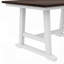 Ensemble de salle à manger 6 pièces Traditional Farmhouse avec table en noyer rustique, cadre blanc et banc multifonctionnel pour sièges flexibles-349119560-349119926-349119924