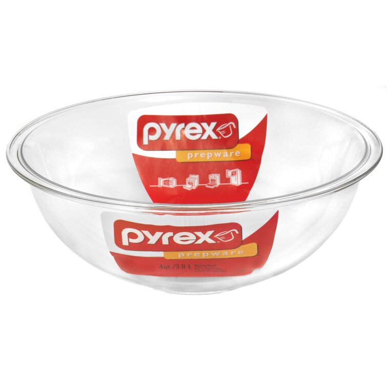 Pyrex Smart Essentials Mixing Bowl, Glass, 2.5 Qt