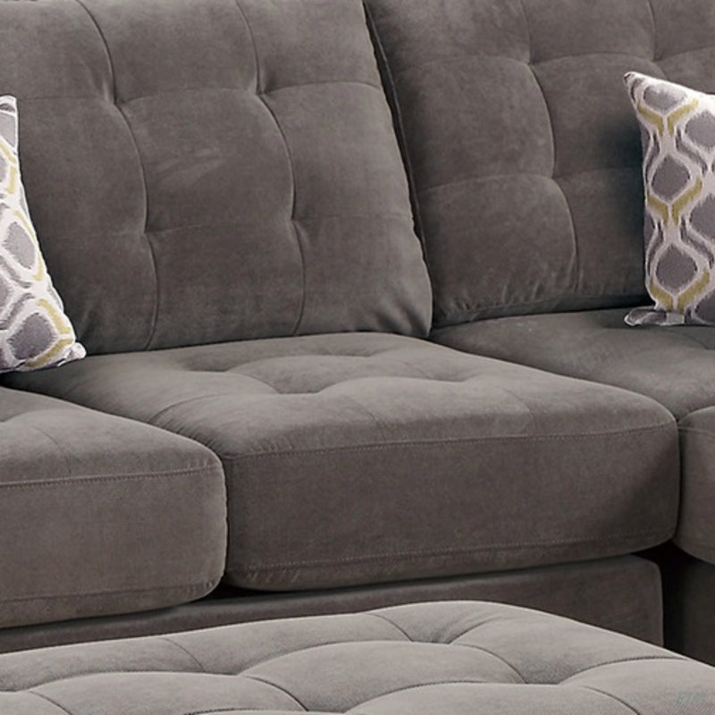 Canapé modulaire en suède gris anthracite Living