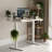 Electric Height Adjustable Standing Desk with Hooks-1887789152-1887789159