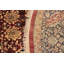 Tapis rond rouge / beige en laine noué à la main 7 pi 11 po Elko