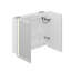 65mm W 60mm H Frameless Medicine Cabinet Mirror Fixed