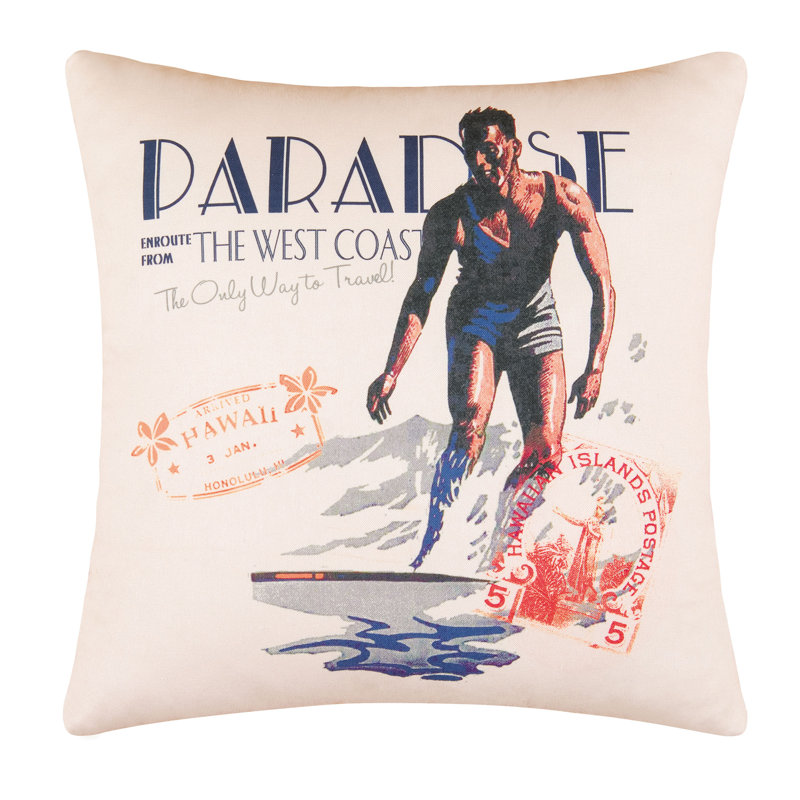 Endless Summer Digital Print Throw Pillow