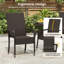 Stackable Outdoor Patio Dining Armchair-257214569