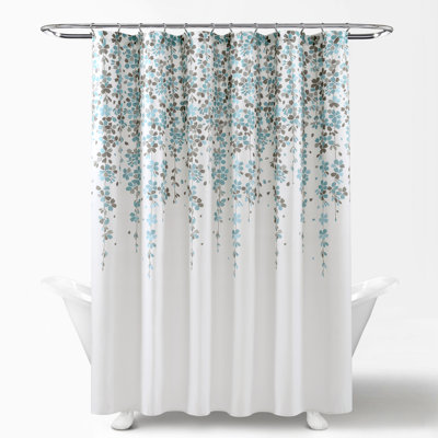 Weeping Flower Floral Single Shower Curtain