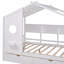Cadre de lit double en bois avec 2 tiroirs, structure de lit pour enfant avec tablette de rangement-320474998-320474999-320474997