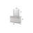 Mist Mirror White – Two-Tone High-Gloss Marble & Lacquer Frame With Oversized Reflective Surface(INCLUDES MIRROR ONLY)